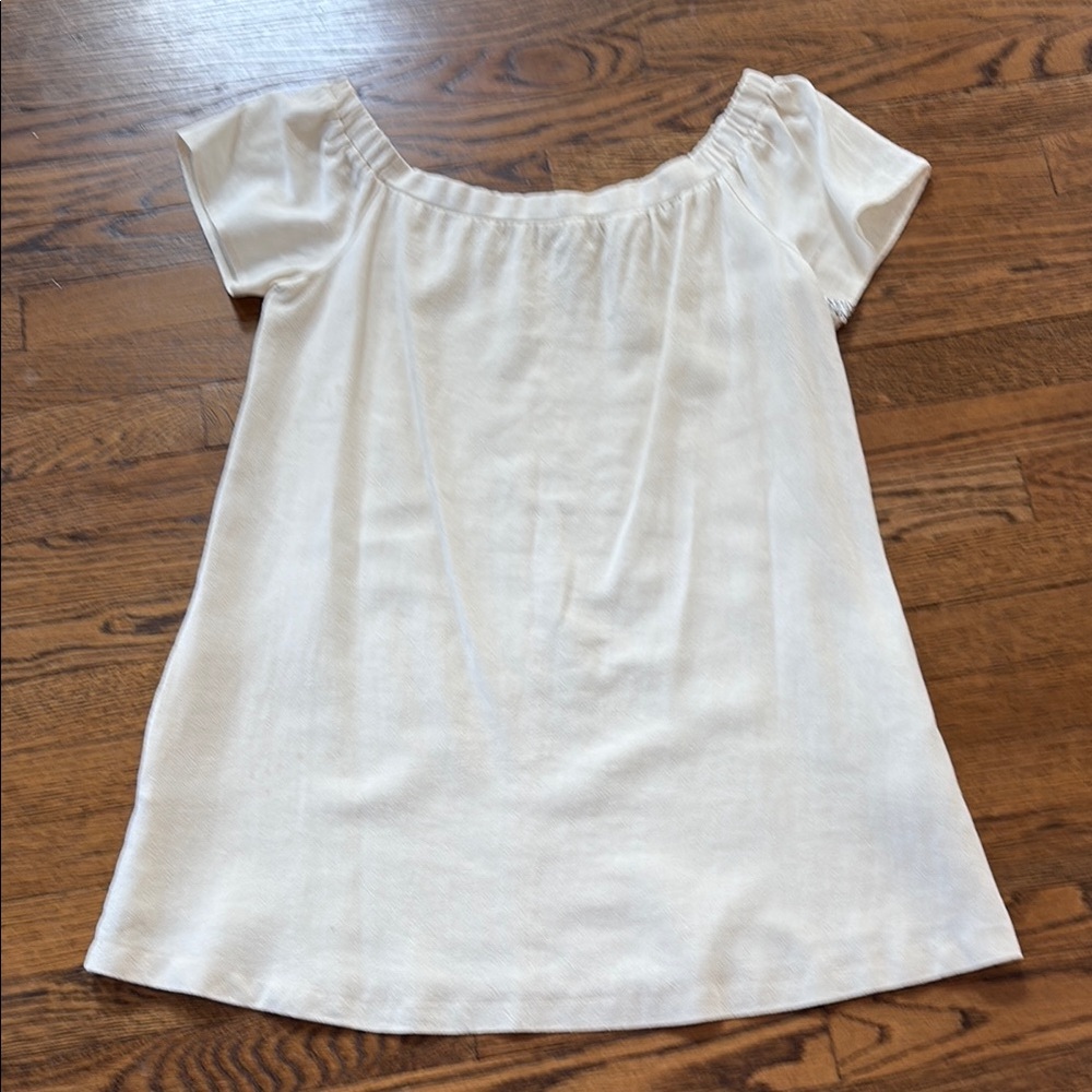 ASTR the Label off white Cream Off-Shoulder dress, L, with pockets, graduation